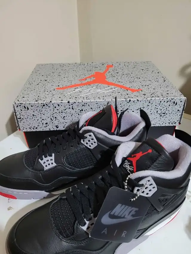 Jordan 4 Retro Bred Reimagined in Men's Shoes in Trenton - Image 3