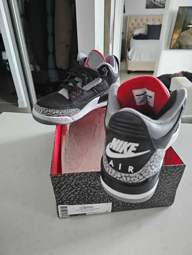 Jordan 3 retro black cement  - 2018 in Men's Shoes in City of Toronto - Image 5