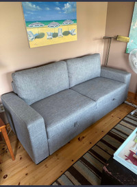 Grey Pullout Couch 