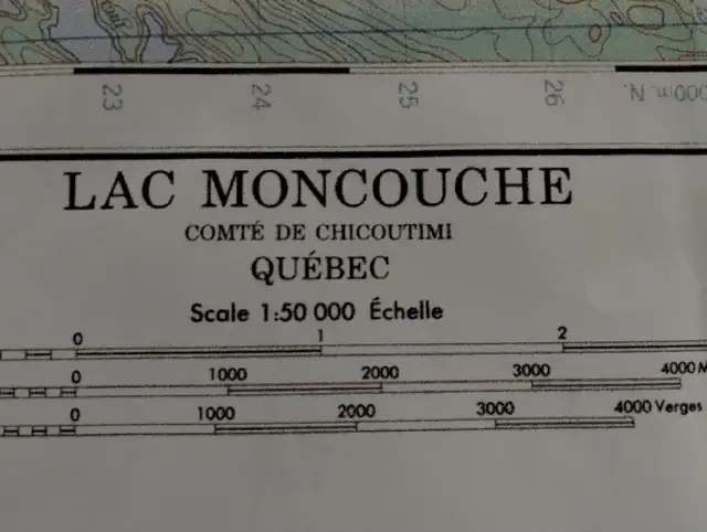 CARTE TOPOGRAPHIQUE LAC POULIN- DE- COURVAL ET PLUSIEURS AUTRES, in Fishing, Camping & Outdoors in Saguenay - Image 6