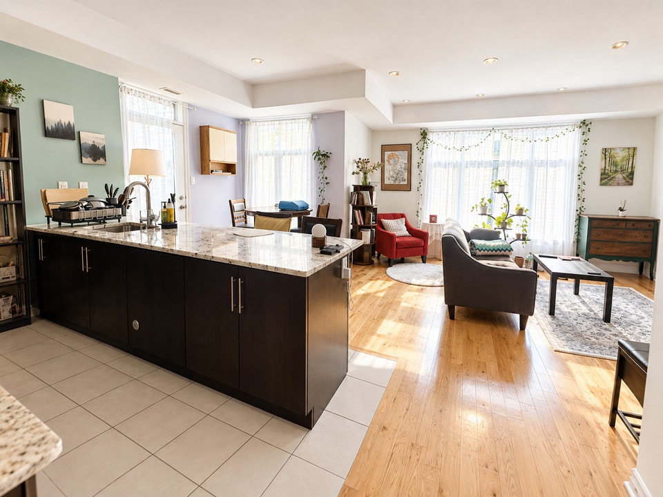 Beautiful Upper-Unit 2-Bedroom + den Townhouse 3