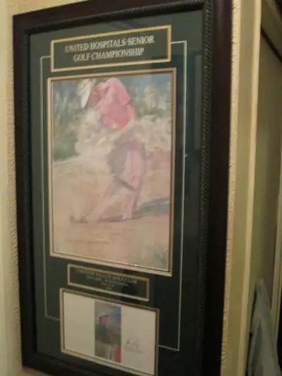 Huge Gary Player Signed Lithograph By Frameworth - Framed, View more