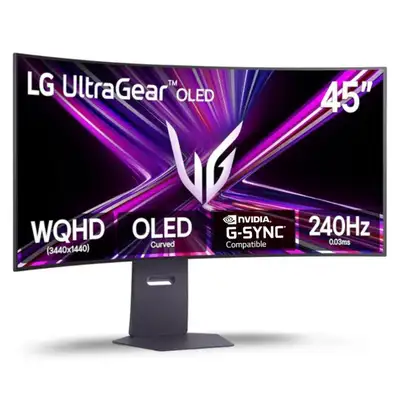 LG 45" Ultragear OLED 240Hz Curved Gaming Monitor (45GS95QE), View more