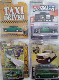 Chase Green Greenlight,RAM ,Silverado style hot wheels