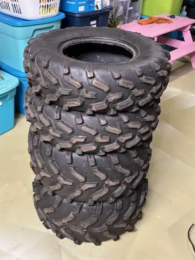 26x8x12 and 26x10x12 ATV tires for sale. Came off a Can Am Outlander when new. No cracks, plugs or p...