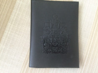 BRAND NEW BLACK LEATHER PASSPORT COVER 