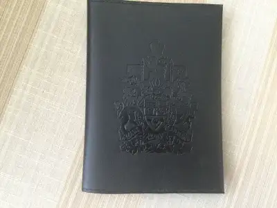 BRAND NEW BLACK LEATHER PASSPORT COVER , View more