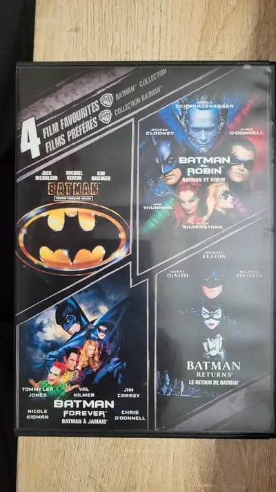 SELLING THESE 4 BATMAN MOVIES FOR $5 I DO ACCEPT ETRANSFER AND WOULD SHIP AT ADDITIONAL COST