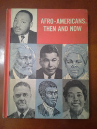 Vintage 1969 Afro-Americans, Then And Now Book