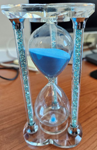 Crystal sand hourglass - Blue