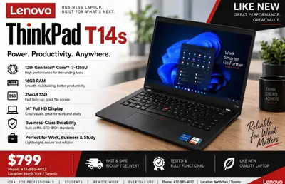 Lenovo ThinkPad T14s, View more