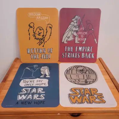 4 Starwars Flexible Cutting Boards NEW, View more