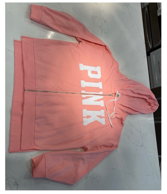 Pink zip up hoodie in Women's - Tops & Outerwear in Thunder Bay