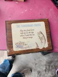 The fisherman's prayer plaque 