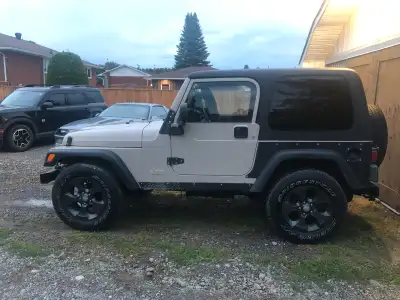 2005 jeep tj 4 litre 5 speed In good shape, it is currently on the road, and driven often. Recently...