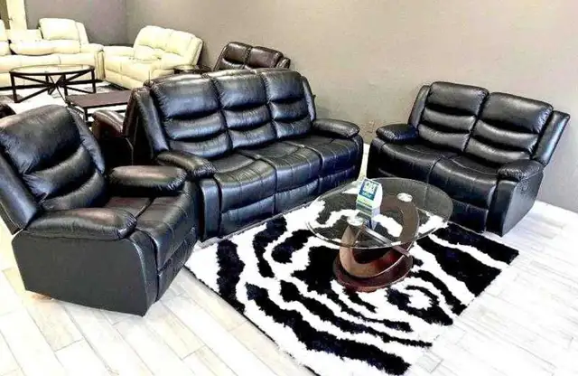 3+2+1 Reclining Sofa Set – Full Recliner Living Room Set in Couches & Futons in Peterborough - Image 2