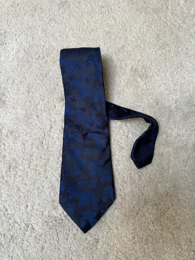 BOSS Navy Blue Tie