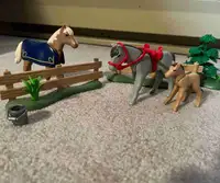 Vintage Playmobil Horses & Foal Paddock Set