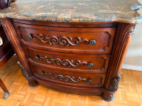 Credenza with marble top