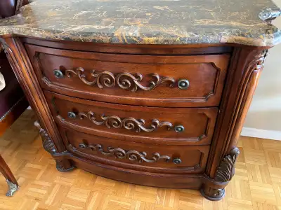 Credenza with marble top, View more