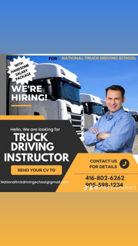 Truck driving instructor