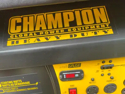 LIKE NEW Champion Heavy duty generator, View more