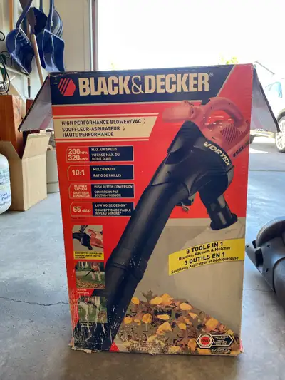 Black & Decker , 3 in 1 blower / vaccum and mulched , works great . Text or call 403-667-0403