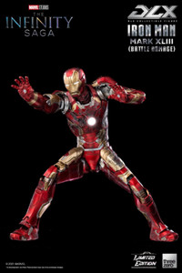 Avengers Infinity Saga Iron Man Mark 43 DLX Battle Damaged 1/12