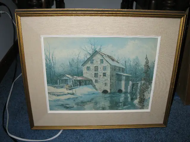 KEIRSTEAD WENTWORTH MILL Framed Textured Print62854392774274121