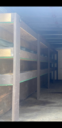 Storage shelves for cargo trailers enclosed trailers cube vans