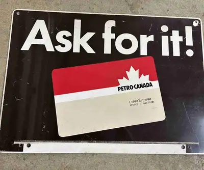 Petro Canada - Vintage Gas Pump Sign , View more