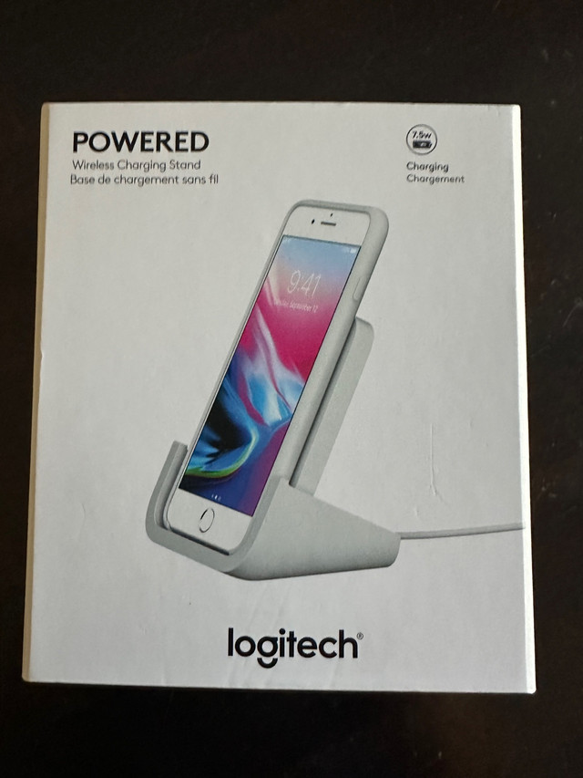 Brand New, In Box POWERED WIRELESS CHARGING STAND “ Logitech”  in Cell Phone Accessories in Regina
