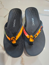 Vionic High Tide Multi-Colour Black Platform Sandals