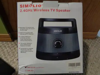 SIMOLIO Digital Assisted Hearing Amplifier Wireless TV Speaker, View more