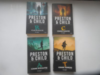 4 livres de PRESTON & CHILD Romans policiers Gideon Crew