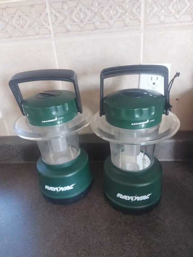 camping lanterns...all of them need new batteries
