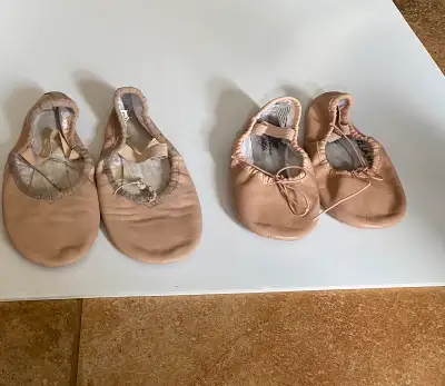 Sansa, child size 2 and ABT child size 10 leather ballet shoes. $10 each obo. No smoking or pet hous...
