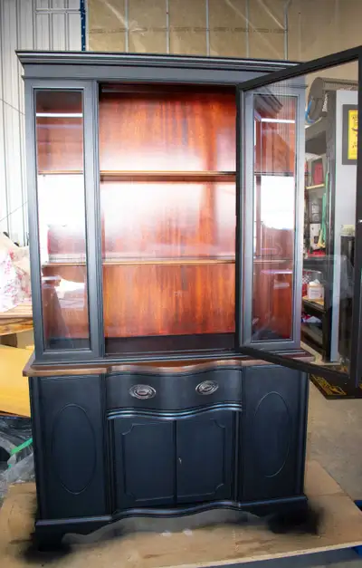 Small Buffet and Hutch – One Piece Solid Wood -$400, View more