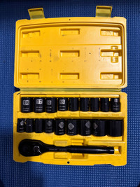 Stanley Professional Grade Black Chrome Socket Set 19 pieces