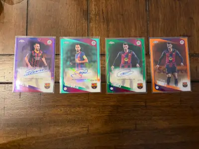 FC Barcelona 2025-2026 Topps Chrome Auto and Numbered Lot, View more