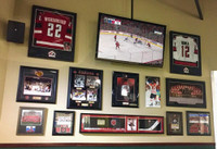 Custom framed sports art. Hockey, entertainment, comics pictures