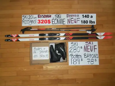 Ensembles ski de fond écaille ENSEMBLES COMPLET NEUF, View more