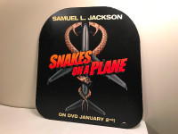 Snakes on a plane / The illusionist video store display banner.