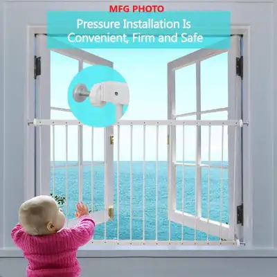 (NEW) Window Bar Gate Guard Child Safety Extra Wide WHITE 32x36”, View more