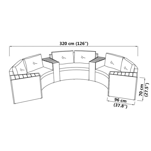Mallorca Outdoor Sofa by Jysk with coffee table! Patio & Garden