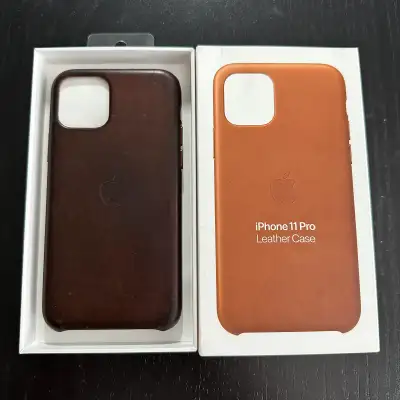 Apple iPhone 11 Pro Leather Case - Saddle Brown *** Well Maintained with Leather Conditioner *** Bea...
