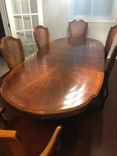 Cherry wood dining room set for sale, View more