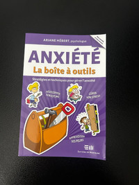 Livre "Anxiété,  la boite à outils" d'Ariane Hébert