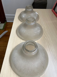 Vintage Glass Hanging Lampshades