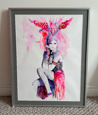 Original Watercolour Painting with Custom Frame